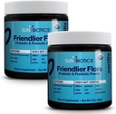 SUNBIOTICS Friendlier Flora - Prebiotic & Probiotic Powder for Women & Men with 20 Billion CFUs of 4 Probiotic Strains for Good Gut Flora, Immune System & Balanced Microbiome - Vanilla, (Pack of 2)