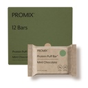 ProMix Nutrition Protein Puff Bares - Mint Chocolate- Marshmallow Crispy Treat - Great Tasting &amp; Healthy On The Go Snack - High Protein & Low Calorie -Free From Gluten, Soy, &amp; Corn - 12 Bares