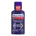 Mucinex Nightshift Sinus, Cold And Flu Cough Medicine For Adults, Powerful Nighttime Sinus Medicine For Sinus Relief, Sore Throat Relief, Cough Suppressant & Nasal Decongestant Para Adultos, 6 Fl Oz