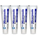 Globe (4 Pack) Miconazole Nitrato 2% Crema antifúngica, Cures La mayoría de los atletas Pie, Jock Itch, Ringworm y Más. 1 Tubo OZ