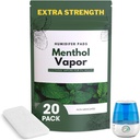 Extra Strength [20 Pack] Menthol Eucalyptus Humidifier Pads - Universal Vapor Pads for All Vks, Crane, Other Models - Vapopads Replacement - Natural Waterless Vaporizer Pads - Cold/Flu Symptoms