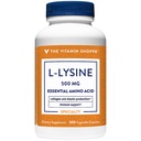 La vitamina Shoppe L-Lysine 500MG una vez al día (300 cápsulas)