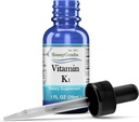 Vitamina K1 Liquid Drops - Hecho en EE.UU. - Filoquinona de alta potencia natural para hombres, mujeres, niños, " Newborns Great for Dark Undereye Circles - Bulk Sizes Also Available