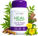 Intus Heal Colon Cleanse and Gut Health Supplement for Women – Ayurvedic Detox Cleanse for Digestive Health – Gut Detox Cleanse & Body Detox for Women – 60 Tablets
