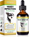 ALIVO Yeast Infection Treatment for Dogs, Natural Yeast Infection Treatment Supports Dog Itch Relief, Dog Ear Infection, Dog Allergy Relief, Pet Supplies Dog Herbal Supplement, Bacon Flavor - 2 oz