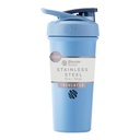 BlenderBottle Sport Sleek Acero Insulado Botella con Wire Whisk, 25 onzas, Dusty Blue – Protein Shakes " Hydration for Athletes & Fitness Enthusiasts, Easy Mixing, Slim Easy to Hold, Keeps Drinks Cold, Lockable Lid