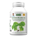 ANDREW LESSMAN Ginkgo Biloba 120mg - 180 Capsules - Standardized Extract to Maintain Flow of Oxygen and Nutrients to Fuel The Brain. Soporta Función cerebral, memoria y cognitiva. No hay aditivos