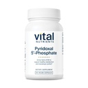 Nutrientes vitales Pyridoxal-5 Phosphate ANTE Activated Vitamin B6 Silencio Methylated B6 for Metabolism, PMS, and Menstrual Support* ← High-Potency P5P Supplement TEN Gluten, Dairy, Soy Free TEN 90 Capsules