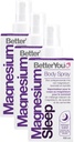 MejorYou Magnesium Muscle Body Spray - Relajando el Magnesio Tópico y el Óleo Esencial - Lavanda y la Manzanilla - Promueve mejor sueño - 3.38 oz (Pack of 3)
