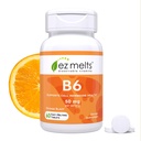 EZ derrite la vitamina dissolvable B6 50 mg, sin azúcar, 1 mes de suministro - 1 paquete