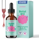 JoySpring Burst B12 Drops - Vitamin B Complex for Kids with Methyl B12 Supplement to Support Healthy Growth & Development, Vegan Liquid B12 Drops, Ages 3-16+ | 2 fl oz (60 Servings)