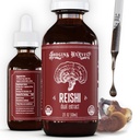 Hodgins Harvest Organic Reishi Mushroom Fruiting Body Extract Tincture - Extra Concentrated Dual Extract Supplement - Supports Heart Health & Wellness - USDA Organic Mushrooms - 2 oz