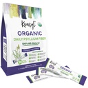 Konsyl Organic Daily Psyllium Fiber Stick Packs - On-The-Go Fiber Supplement Powder - Conveniente, All-Natural Soluble Fiber, Gluten-Free &amp; Sugar-Free, Vegan & Keto - 30 Packets