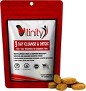 VITINITY 3 Day Detox - Natural Whole Body Detox Pills - Colon Cleanse for Digestive Health - Herbal Supplement for Weight, Bloating, & Constipation Relief - Apple Cider Vinegar & Cayenne Pepper (1)