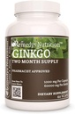 Nutrición de Remedy Ginkgo Biloba tención 1,000 mg, 60 cápsulas veganos Suplemento dietético herbal 