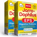 Jarrow Formulas Jarro-Dophilus EPS - 5 Billion Organisms Per Serving - 120 Enteric Coated Veggie Caps, Multi-Strain Probiotic - Intestinal & Immune Health, 120 Count (Pack of 2)