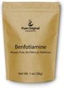 PURE ORIGINAL INGREDIENTES Benfotiamine (1 oz) Siempre Puro, No Filleres o Aditivos