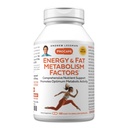 ANDREW LESSMAN Energy and Fat Metabolism Factors 180 Capsules - Promotes Optimum Fat Burning and Energy Metabolism, with Carnitine, Green Tea, Guarana, Ginseng, B-Complex. Cápsulas fáciles de absorber