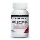 Kirkman - Cod Liver Oil with Vitamin A & D - 300 Softgels - Essential Fatty Acids - Supports Foundational Health - Hypoallergenic