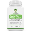 VitaMonk GlycoTraxTM GPLC Botella extra grande - 120 cápsulas de Glycine Glycine Propionyl-L-Carnitine sin Filleres artificiales - Glycine Propionyl L Carnitine Suplemento
