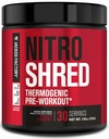 Jacked Factory NITROSURGE Shred Pre Workout Supplement - Energy Booster, Instant Strength Gains, Sharp Focus, Powerful Pumps - Nitric Oxide Booster & PreWorkout Powder - 30Sv, Black Cherry