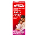 Medicina de la Suspensión Oral de Tylenol para niños, Relieve de Dolor de Medicamento Líquido para niños &amp; Reductor de fiebre para los síntomas de la fiebre + gripe, Aspirina-, Ibuprofeno- " Alcohol- Gratis, Bubble Gum, 4 fl. oz