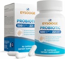 Probiotics for Women and Men, Pro Formula, Daily Probiotic Supplement, Helps Soothe Occasional Abdominal Discomfort & Bloating, 500 Billion CFU, 22 Strains, 52 Capsules