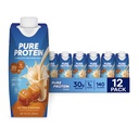 Pura afeitada de caramelo salado, lista para beber y Keto-Friendly, Vitaminas A, C, D, y E Plus Zinc para apoyar la salud inmune, 11 Oz, 12 Conde