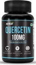 Quercetin 100mg Capsules - Standardized to 95% | Highly Purified & Bioavailable Supplement | Natural Bio-flavonoids & Powerful Anti-Oxidants (30 Capsules)