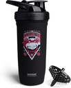Smartshake TMNT Ninja Power Reforce Acero Inoxidable Protein Shaker Bottle 900 ml ← 30 oz - Leakproof Screw-on Lid - BPA Gratis - Unisex - Negro
