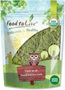 Alimento para Vivir Orgánica Alfalfa Powder, 4 onzas – Non-GMO, Hecho de Salinas enteras de secado crudas, Vegan, Bulk, Grande para Hornear, Jugos, Smoothies, Té & Drinks. Buena fuente de fibra dietética " Proteína