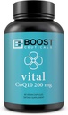 CoQ10 200mg | High Absorption Coq10 with Bioperine | Pure CoQ10 Vegan Non GMO | No Stearates No Gluten | 60 200 mg Capsules