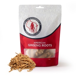 Dairyland American Ginseng Roots Prongs - 8 oz Pack of Wisconsin Ginseng Root - Authentic American Ginseng Prong - Non-GMO, Gluten Free Whole Ginseng - Use este suplemento herbal en Soup, Té, Congee