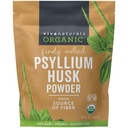 Viva Naturals Orgánica Psyllium Husk Powder, 24 oz – Finely Ground, Unflavored, Vegan, Keto, Paleo, Non-GMO Plant-Based Superfood, Buena fuente de fibra para hornear sin gluten, Juices &amp; Smoothies