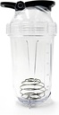 Blender Shaker Bottle, 500ml/16oz, Lavavajillas Caja fuerte, A prueba de afeitar, Portable Pre Workout Whey Protein Drink Cup, Mixes Cocktails Shakes, regalos para hombres mujeres, regalos de elefante blanco para adultos