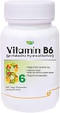 anuncios Vitamina B6 (Pyridoxine Hydrochloride) Suplemento Silencio 60 Veg Capsules