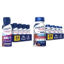Asegurar el afeitado de nutrición integral &amp; Asegurar más Afeitado de nutrición con fibra, 16 gramos de proteína, líquido de sustitución de comidas, chocolate de leche, sin gluten, 8 Fl Oz (Pack of 24)