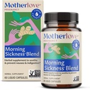 Motherlove Morning Sickness Blend (60 Liquid caps) Herbal Supplement for Morning Sickness Relief—Vegan, Non-GMO, Organic Herbs, Kosher, Soy-Free