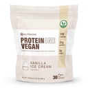 NutraOne ProteinOne Pólvora de proteínas vegana de base vegetal, libre de lácteos, guisante de guisantes y arroz (crema de hielo de vainilla)