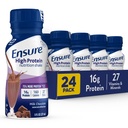 Asegurar el afeitado nutricional de alta proteína con 16g de Proteína, Listo para rociar las sacudidas de reemplazo de carne, baja grasa, chocolate de leche, 8 fl oz, 24Count