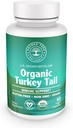 Organic Turkey Tail Mushroom Capsules – Immune Support Supplement, Antioxidant Rich, Natural Digestive Health Aid, Vegan & Non-GMO Mushroom Capsules for Wellness & Vitality - 60 Capsules (30 Servings)
