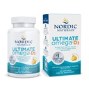 Nordic Naturals Ultimate Omega-D3, Lemon Flavor - 60 Soft Gels - 1280 mg Omega-3 + 1000 IU Vitamina D3 - EPA & DHA - Promueve Cerebro, Corazón, & Immune Health - 30 Servings