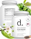 Vainilla Protein Powder - 454g de Proteína de base vegetal con 21g de Proteína Vegan por Scoop - 15 Serviciones de polvo de proteína de bajo azúcar para hombres y mujeres