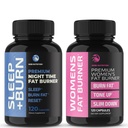 Nobi Nutrition Day and Night Time Fat Burner Bundle for Women TEN 24/7 Pérdida de peso con cetonas de aranda termogénicas ANTE Appetite Suppressant, Metabolism Booster, y Belly Fat Reducer TEN 120 Cuenta cada uno
