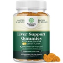 Limpieza Herbal Liver Detox Gummies Liver Support Milk Thistle Gummies with Artichoke Extract Turmeric Curcumin and L-Carnitine - Vegan and Non-GMO - Sweet Lemon (30 Servings)
