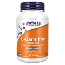 AHORA Suplementos de alimentos, L-Carnitina 1000 mg, Formulario más puro, Aminoácidos, Apoyo Fitness*, 50 Tabletas