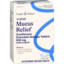 Foster " Thrive Chest Congestion Mucus Extended Release, 600 mg Guaifenesin Relieves Chest Congestion Caused by Excess Mucus, (Compare to Mucinex 12 Hour Extended Release), 40 Tablets