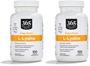365 por mercado entero de alimentos, L Lysine 500 Mg cápsulas vegetales, 100 cuenta (Pack of 2)