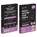 Breast reduction recovery supplies after surgery needs - Silicone scar sheets for surgical scars - Comfortable under Post op Bra