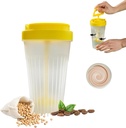 Botella de estiramiento MIUPOO, Copa de Stirable para la mezcla de café, sacudidas de proteínas, smoothies, pre ejercicios Suplementos y bebidas